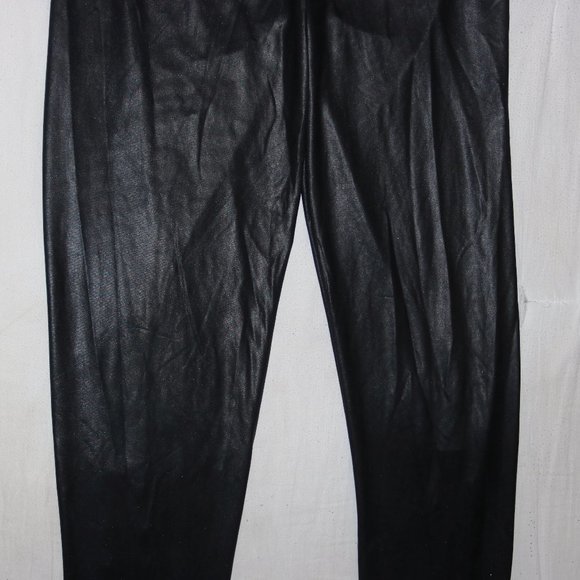 Wet Seal Faux Leather Pants ZIPPER BOTTOMS w25x27 - Picture 3 of 10